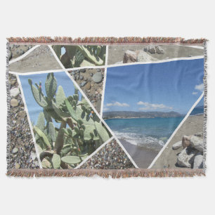 Ontwerp van mediterrane collage deken