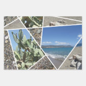 Ontwerp van mediterrane collage inpakpapier vel (Voorkant 2)