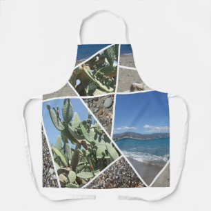 Ontwerp van mediterrane collage schort