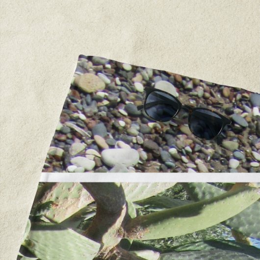 Ontwerp van mediterrane collage strandlaken (In situ)