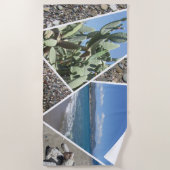 Ontwerp van mediterrane collage strandlaken (Voorkant)