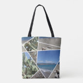 Ontwerp van mediterrane collage tote bag (Achterkant)