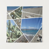 Ontwerp van mediterrane collage wandkleed (Voorkant)