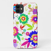 ontwerp van meerregenboogkleurige bloem en -blader Case-Mate iPhone case (Achterkant)