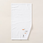 Ontwerp van meeuw met monogram bad handdoek (Handdoek)