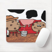 Ontwerp van melkkoekjes en koekjes muismat (Met muis)