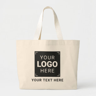 Ontwerp van merklogo en tekst grote tote bag