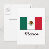 Ontwerp van Mexico-vlag Briefkaart (Voorkant / Achterkant)
