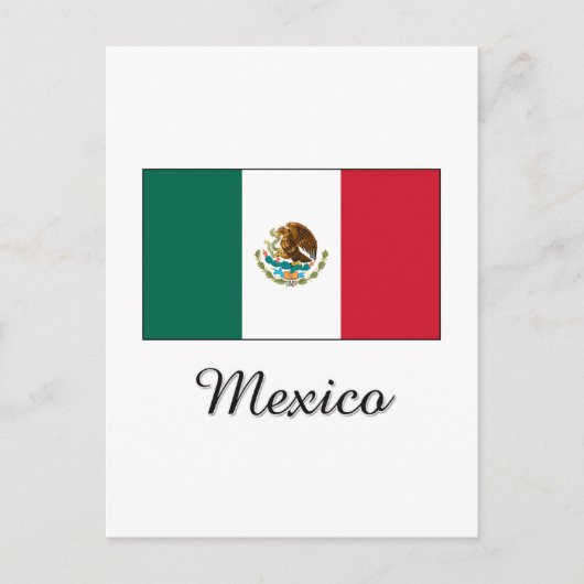 Ontwerp van Mexico-vlag Briefkaart (Voorkant)