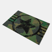 ontwerp van militaire camouflage deurmat (Schuin)