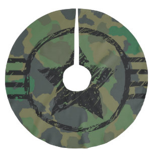 ontwerp van militaire camouflage kerstboom rok