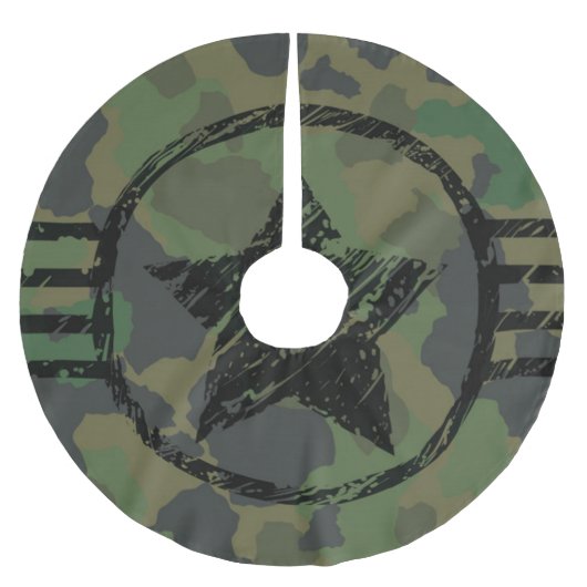 ontwerp van militaire camouflage kerstboom rok (Voorkant)