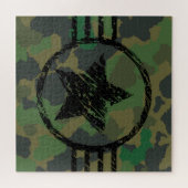 ontwerp van militaire camouflage legpuzzel (Horizontaal)