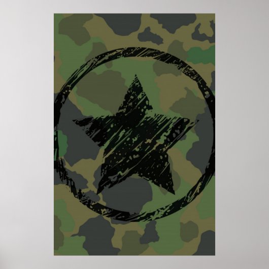 ontwerp van militaire camouflage poster (Voorkant)