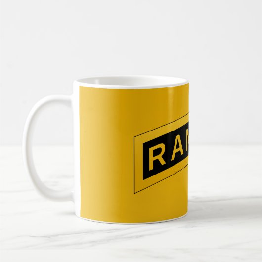 Ontwerp van militaire symbolen van het leger RANGE Koffiemok (Links)