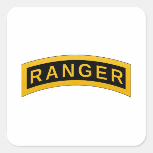 Ontwerp van militaire symbolen van het leger RANGE Vierkante Sticker