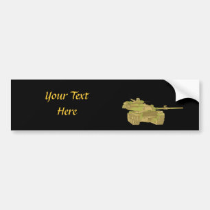Ontwerp van militaire tank Camo Bumpersticker