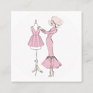 Ontwerp van mode vierkante visitekaartje