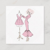 Ontwerp van mode vierkante visitekaartje (Voorkant)