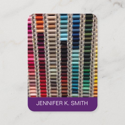 Ontwerp van Mode voor naaiwerk met schroefdraad Visitekaartje (Voorkant)