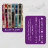 Ontwerp van Mode voor naaiwerk met schroefdraad Visitekaartje (Voorkant / Achterkant)