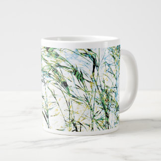 Ontwerp van moderne bloem met bloembloempatroon grote koffiekop