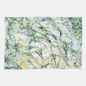 Ontwerp van moderne bloem met bloembloempatroon theedoek (Horizontaal)