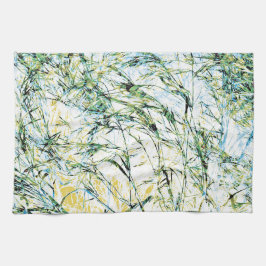 Ontwerp van moderne bloem met bloembloempatroon theedoek