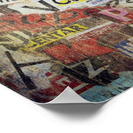 Ontwerp van moderne krantenbrieven poster (Hoek)