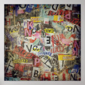 Ontwerp van moderne krantenbrieven poster (Voorkant)