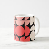 Ontwerp van moderne middeleeuwse cirkels en halve koffiemok (Voorkant rechts)