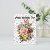 Ontwerp van moederdag Floral Elegant Briefkaart (Staand voorkant)