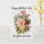 Ontwerp van moederdag Floral Elegant Wenskaart Kaart (Gele Bloem)