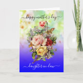 Ontwerp van moederdag Floral Elegant Wenskaart Kaart (Voorkant)