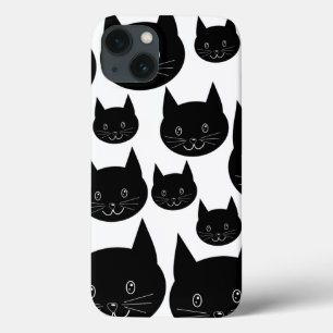 Ontwerp van monochrome kat. Case-Mate iPhone case
