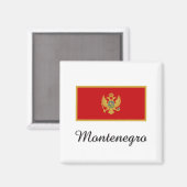 Ontwerp van Montenegro-vlag Magneet (Voorkant / Achterkant)