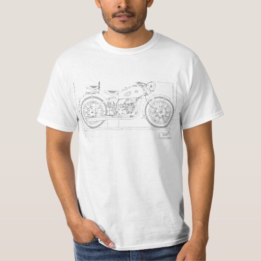 ontwerp van motorfietsen T-shirt (Voorkant)