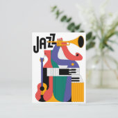 ontwerp van muziekinstrumenten briefkaart (Staand voorkant)