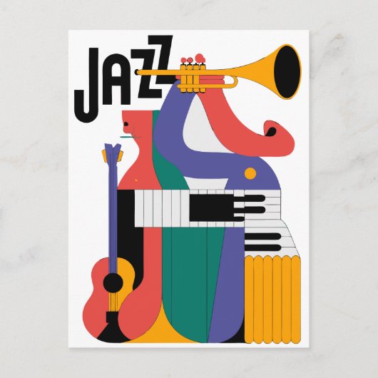 ontwerp van muziekinstrumenten briefkaart (Voorkant)