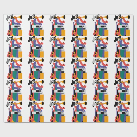ontwerp van muziekinstrumenten cadeaupapier (Vlak)