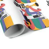 ontwerp van muziekinstrumenten cadeaupapier (Rol Hoek)