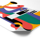 ontwerp van muziekinstrumenten poster (Hoek)