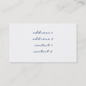 ontwerp van muziekmeisje visitekaartje (Achterkant)