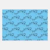 Ontwerp van muzieknoten inpakpapier vel (Voorkant 3)