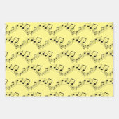 Ontwerp van muzieknoten inpakpapier vel (Voorkant 2)
