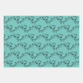 Ontwerp van muzieknoten inpakpapier vel (Voorkant)