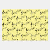 Ontwerp van muzieknoten inpakpapier vel (Voorkant 2)