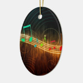 Ontwerp van muzieknoten keramisch ornament (Links)