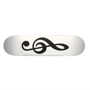 Ontwerp van muzieknotitie Skateboard Deck