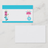 Ontwerp van naaiwerk Visitekaartje (Voorkant / Achterkant)